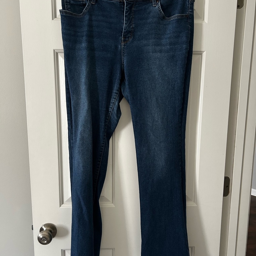 Crown & Ivy Dark Blue Bootcut Jeans